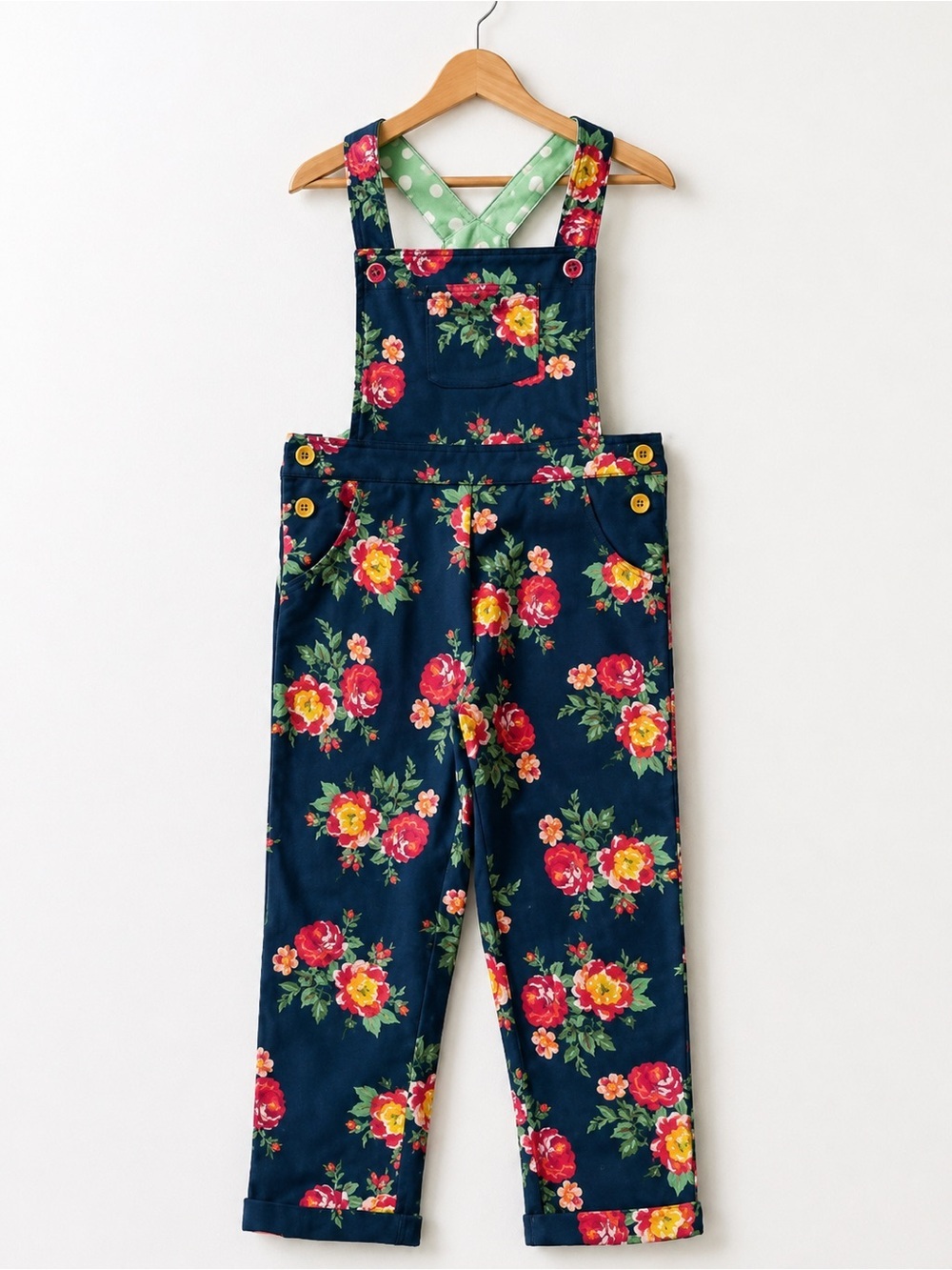 Matilda Jane Wildest Dreams Floral Overalls Brilliant Daydream Collection Size 2